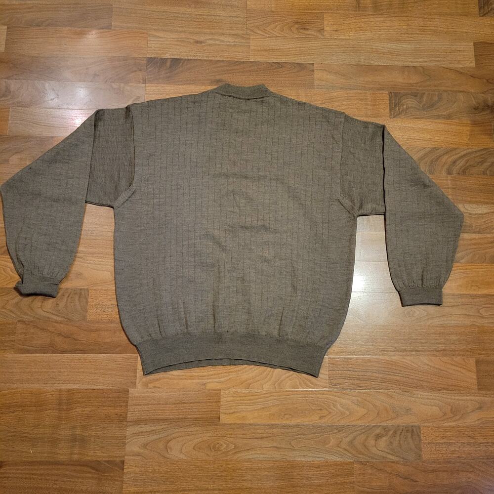 Jacobsons, Large | Men's Merino Wool  Textured Long Sleeve Sweater - Picture 2 of 5